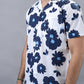 White Printed Slim Fit Casual Shirt | JadeBlue