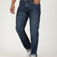 Mid Blue Washed Slim Fit Jeans | Greenfibre