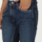 Mid Blue Washed Slim Fit Jeans | Greenfibre