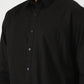 Black Solid Smart Fit Semi Casual Shirt | Greenfibre