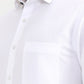 White Solid Slim Fit Formal Shirt | Greenfibre
