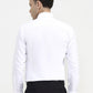 White Solid Slim Fit Formal Shirt | Greenfibre