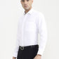 White Solid Slim Fit Formal Shirt | Greenfibre