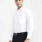 White Solid Slim Fit Formal Shirt | Greenfibre