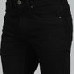 Jet Black Washed Slim Fit Jeans | JadeBlue