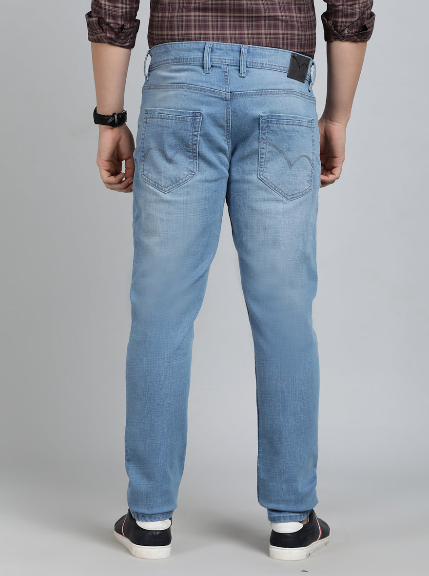 Light Blue Washed Slim Fit Jeans | JadeBlue