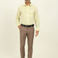 Lemon Yellow Striped Regular Fit Formal Shirt | JadeBlue