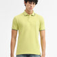 Lime Green Solid Slim Fit Polo T-Shirt | Greenfibre