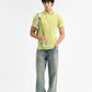 Lime Green Solid Slim Fit Polo T-Shirt | Greenfibre