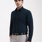 Bottle Green Solid Slim Fit Party Wear Shirt | Greenfibre