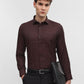 Maroon Checked Slim Fit Formal Shirt | Greenfibre