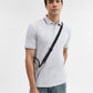 Steel Grey Solid Slim Fit Polo T-Shirt | Greenfibre