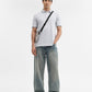 Steel Grey Solid Slim Fit Polo T-Shirt | Greenfibre