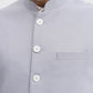 Sky Blue Solid Regular Fit Waistcoat | Greenfibre