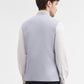 Sky Blue Solid Regular Fit Waistcoat | Greenfibre