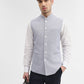 Sky Blue Solid Regular Fit Waistcoat | Greenfibre