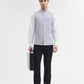 Sky Blue Solid Regular Fit Waistcoat | Greenfibre