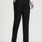 Black Solid Slim Fit Formal Trouser | Greenfibre