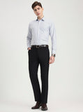 Black Solid Slim Fit Formal Trouser | Greenfibre