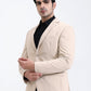 Fawn Solid Regular Fit Blazer | Greenfibre