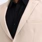 Fawn Solid Regular Fit Blazer | Greenfibre