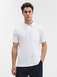 White Solid Regular Fit Polo T-Shirt | Greenfibre