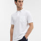 White Solid Regular Fit Polo T-Shirt | Greenfibre