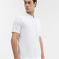 White Solid Regular Fit Polo T-Shirt | Greenfibre