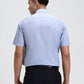 Blue Solid Regular Fit Formal Shirt | Greenfibre