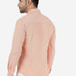 Orange Striped Slim Fit Casual Shirt | Greenfibre