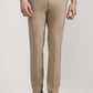 Khaki Solid Slim Fit Formal Trouser | Greenfibre