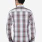 Red Checked Slim Fit Casual Shirt | Greenfibre