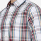 Red Checked Slim Fit Casual Shirt | Greenfibre