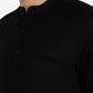 Black Solid Slim Fit Semi Casual Shirt | Greenfibre