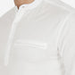 White Solid Slim Fit Semi Casual Shirt | Greenfibre