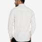 White Solid Slim Fit Casual Shirt | Greenfibre