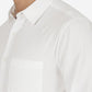 White Solid Slim Fit Casual Shirt | Greenfibre