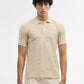 Fawn Jacquard Slim Fit Polo T-Shirt | Greenfibre