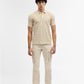 Fawn Jacquard Slim Fit Polo T-Shirt | Greenfibre