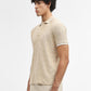 Fawn Jacquard Slim Fit Polo T-Shirt | Greenfibre
