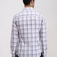 Light Purple Checked Slim Fit Casual Shirt | Greenfibre