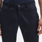 Navy Blue Solid Super Slim Fit Casual Trouser | Greenfibre
