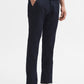 Navy Blue Solid Super Slim Fit Casual Trouser | Greenfibre