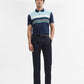 Navy Blue Solid Super Slim Fit Casual Trouser | Greenfibre