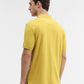 Ochre Yellow Solid Regular Fit Polo T-Shirt | Greenfibre