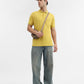 Ochre Yellow Solid Regular Fit Polo T-Shirt | Greenfibre