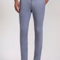 Light Blue Solid Super Slim Fit Casual Trouser | Greenfibre