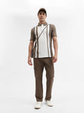 Brown Solid Slim Fit Cargo Pant | Greenfibre