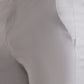 Light Grey Solid Slim Fit Formal Trouser | Greenfibre