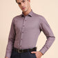 Maroon Printed Slim Fit Party Wear Shirt | GreenFiber
